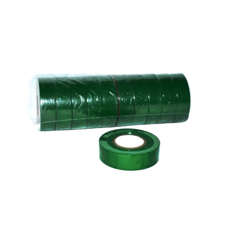 Taśma izolacyjna 19 mm * 0,13 mm * 20 m. Zielona. Taśma izolacyjna 19 mm * 0,13 mm * 20 m. Zielona.