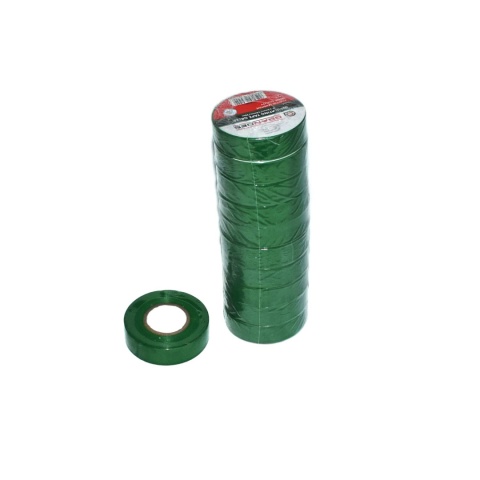 Taśma izolacyjna 19 mm * 0,13 mm * 20 m. Zielona. Taśma izolacyjna 19 mm * 0,13 mm * 20 m. Zielona.