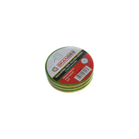 Taśma izolacyjna 19 mm * 0,13 mm * 20 m. Żólto-zielona. Taśma izolacyjna 19 mm * 0,13 mm * 20 m. Żólto-zielona.