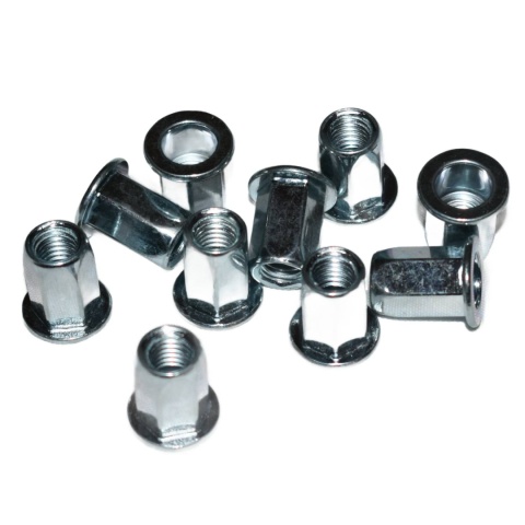 Nitonakrętka sześciokątna M6x13,5 mm. 20 szt. Zakres mocowania 0,5-3 mm. Nitonakrętka sześciokątna M6x13,5 mm. 20 szt. Zakres mocowania 0,5-3 mm.