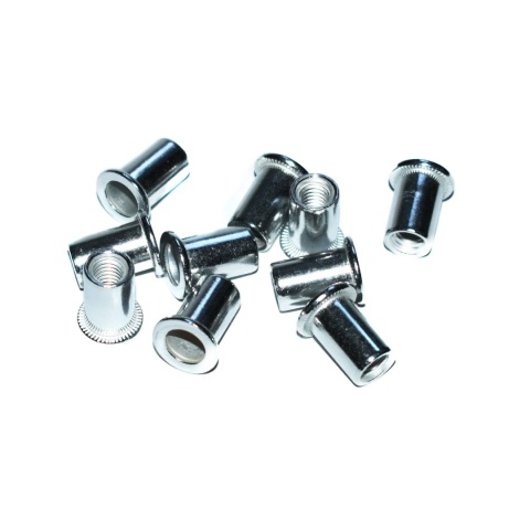 Nitonakrętka walcowa aluminiowe M10x17,5 mm 20 szt. Zakres mocowania 1-4 mm Nitonakrętka walcowa aluminiowe M10x17,5 mm 20 szt. Zakres mocowania 1-4 mm