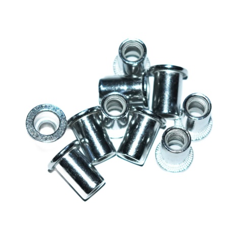 Nitonakrętka walcowa aluminiowe M4x9,5 mm. 20 szt Zakres mocowania 0,5-2 mm Nitonakrętka walcowa aluminiowe M4x9,5 mm. 20 szt Zakres mocowania 0,5-2 mm