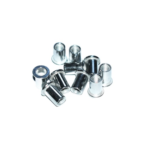 Nitonakrętka walcowa aluminiowe M4x9,5 mm. 20 szt Zakres mocowania 0,5-2 mm Nitonakrętka walcowa aluminiowe M4x9,5 mm. 20 szt Zakres mocowania 0,5-2 mm
