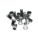 Nitonakrętka walcowa nierdzewna A2 M3x10. 20 szt. Zakres mocowania 0,5-2 mm