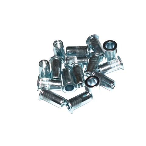 Nitonakrętka walcowa stalowa M4x10 mm. 20 szt. Zakres mocowania 0,5-2 mm. Nitonakrętka walcowa stalowa M4x10 mm. 20 szt. Zakres mocowania 0,5-2 mm.