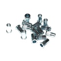 Nitonakrętka walcowa stalowa M4x10 mm. 20 szt. Zakres mocowania 0,5-2 mm.