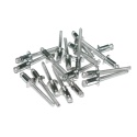 Nity zrywalne 3,2x6 A2 z łbem płaskim. 50 szt. Zakres zacisku: 1,5-3,5 mm.