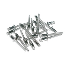 Nity zrywalne 3,2x6 A2 z łbem płaskim. 50 szt. Zakres zacisku: 1,5-3,5 mm.