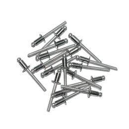 Nity zrywalne 3,2x6 A2 z łbem płaskim. 50 szt. Zakres zacisku: 1,5-3,5 mm.