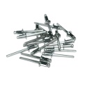 Nity zrywalne 3,2x6 A2 z łbem płaskim. 50 szt. Zakres zacisku: 1,5-3,5 mm.