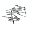 Nity zrywalne 4,8x8 A2 z łbem płaskim. 50 szt. Zakres zacisku: 3-4,5 mm.
