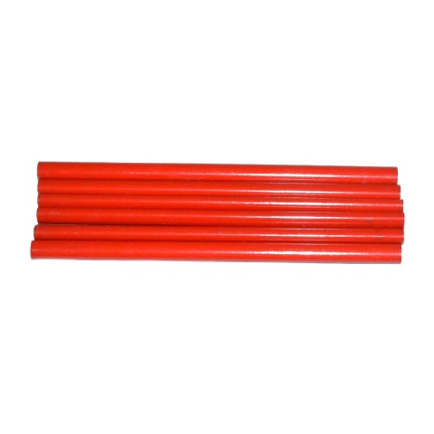 Ołówek budowlany stolarski 180 mm. Czerwony - 6 szt. Znakowanie w pracy. Ołówek budowlany stolarski 180 mm. Czerwony - 6 szt. Znakowanie w pracy.