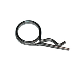 Zawleczki sprężyste podwójnym zwojem 2,5x45 mm. DIN 11024. Forma D. A4