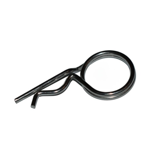 Zawleczki sprężyste podwójnym zwojem 2,5x45 mm. DIN 11024. Forma D. A4 Zawleczki sprężyste podwójnym zwojem 2,5x45 mm. DIN 11024. Forma D. A4