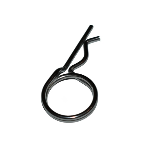 Zawleczki sprężyste podwójnym zwojem 2,5x45 mm. DIN 11024. Forma D. A4 Zawleczki sprężyste podwójnym zwojem 2,5x45 mm. DIN 11024. Forma D. A4