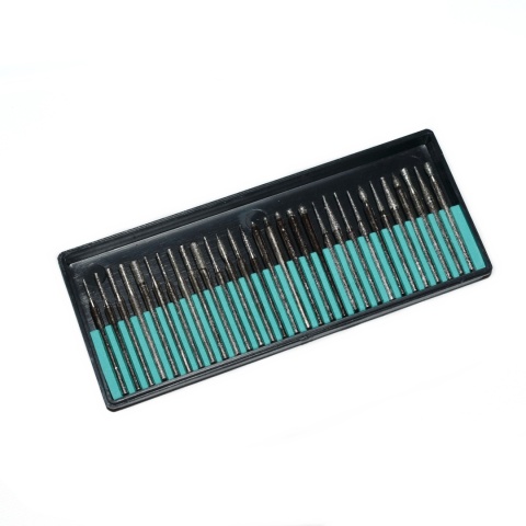 Frezy diamentowe do miniszlifierki 3 mm - zestaw 30 szt akcesoria