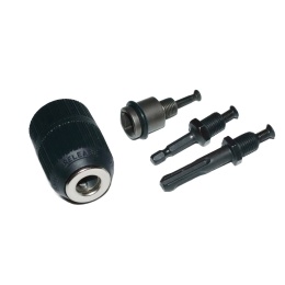 Głowica wiertarska 2-13 mm samozaciskowa + adaptery SDS HEX 1/2