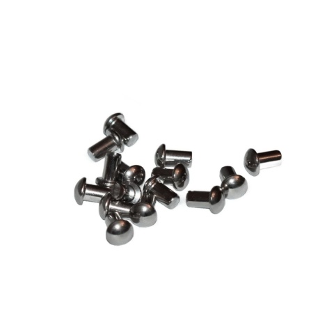 Nity z łbem kulistym 6x10 mm stal nierdzewna A2, standard DIN 660 - 10 szt