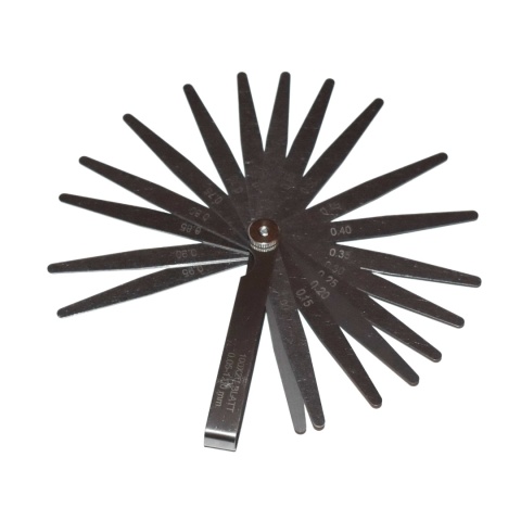 Szczelinomierz stalowy 20 listków - 0,05-1,00 mm, precyzyjny pomiar