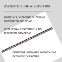 Wiertło bardzo długie HSS 12,8x480 mm - NWKp-3. DIN 1869. Wiertła do stali.