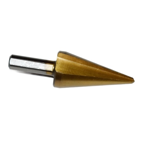 Wiertło konusowe 4-20 mm HSS - stożkowe, powłoka tytanowa TiN.