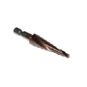 Wiertło spiralne stopniowe kobaltowe 4-12 mm. HSSCo - stożkowe, 9 stopni.