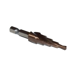 Wiertło spiralne stopniowe kobaltowe 4-12 mm. HSSCo - stożkowe choinkowe.