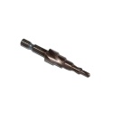 Wiertło spiralne stopniowe kobaltowe 4-12 mm. HSSCo - stożkowe choinkowe.