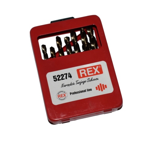 Zestaw wierteł kobaltowych HSS-Co 1-10 mm - komplet 19 szt. do metalu