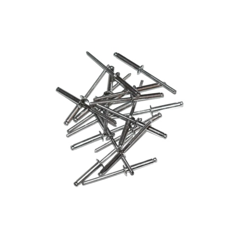 Nity zrywalne 4x25 A2 stal nierdzewna. 50 szt. Zakres zacisku: 16,5-21 mm.