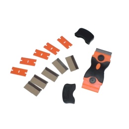 Skrobak do szyb 115 mm - do okien i luster + 5 ostrzy metal, 5 plastik