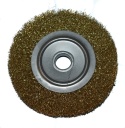 Szczotka mosiężna tarczowa 150 mm Ø22 - do czyszczenia metalu