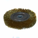 Szczotka mosiężna tarczowa 150 mm Ø22 - do czyszczenia metalu