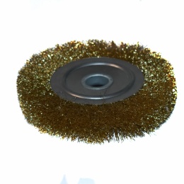 Szczotka mosiężna tarczowa 150 mm Ø22 - do czyszczenia metalu