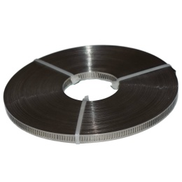 Taśma montażowa nierdzewna 25 m. rolka do opasek ślimakowych, do zacisków.