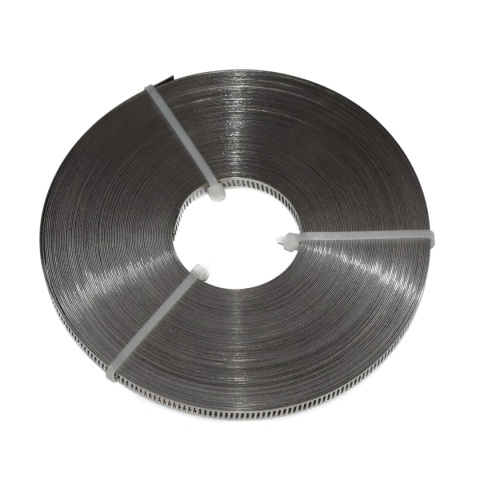 Taśma montażowa nierdzewna 25 m. rolka do opasek ślimakowych, do zacisków.