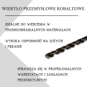 Wiertło kobaltowe do metalu, nierdzewki 12,8x145 mm. DIN338. HSS-Co.