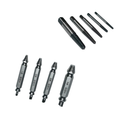 Wykrętaki do urwanych zerwanych śrub i wkrętów i szpilek - 2 zestawy.