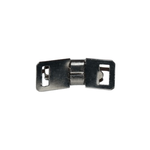 Zamek montażowy do taśmy nierdzewnej 8 mm - klamra do opasek zaciskowych.