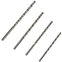 Zestaw 4 bardzo długich wierteł HSS (DIN 1869) - 3, 4, 5, 6 mm.
