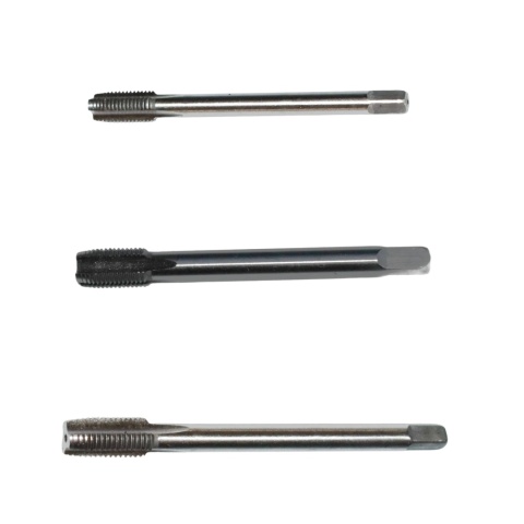 Zestaw gwintowników maszynowych ze stali HSS — rozmiary M8, M10, M12