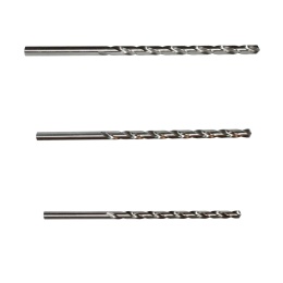 Zestaw wierteł HSS DIN 1869: 3,5 • 4,5 • 5,5 mm - bardzo długie do metalu
