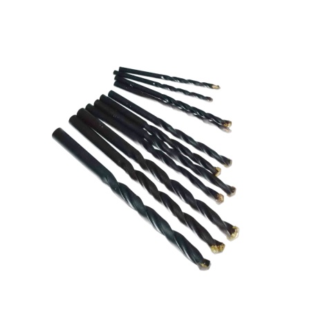 Zestaw wierteł do betonu 11 szt, z węglika spiekanego. 3-10 mm.