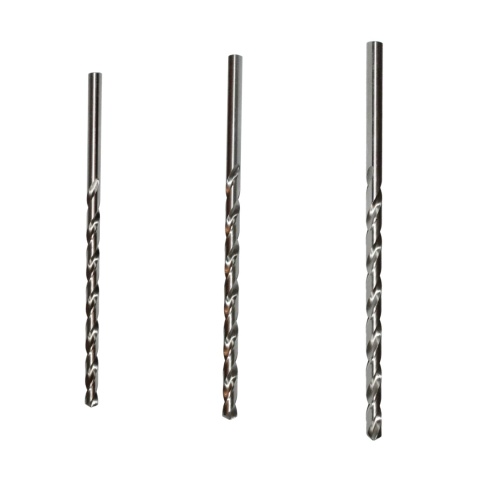 Zestaw wierteł do metalu HSS DIN 1869 - 3,5 • 4,5 • 5,5 mm bardzo długie