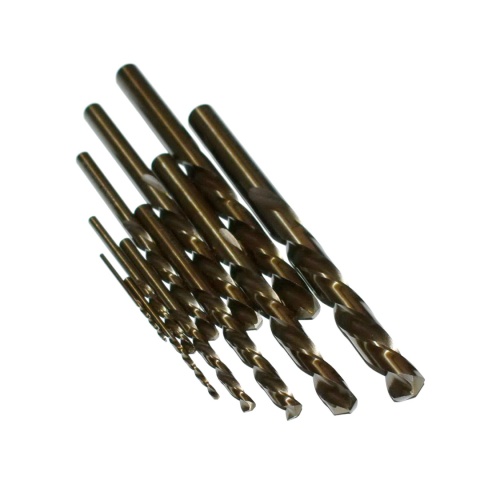 Zestaw wierteł lewoskrętnych do metalu, kobaltowych 1,5-10 mm 10 szt HSS+Co