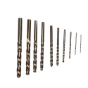 Zestaw wierteł lewoskrętnych do metalu, kobaltowych 1,5-10 mm 10 szt HSS+Co
