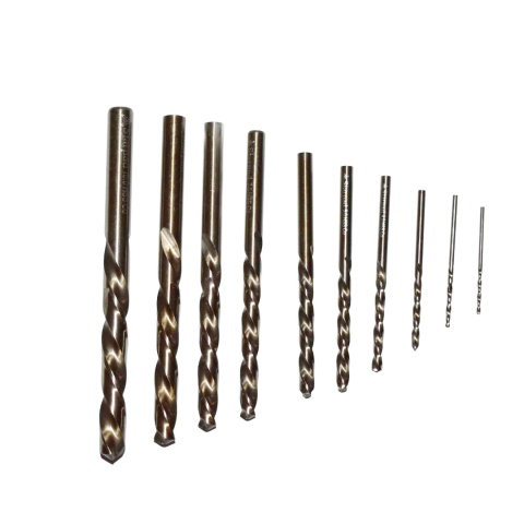 Zestaw wierteł lewoskrętnych do metalu, kobaltowych 1,5-10 mm 10 szt HSS+Co