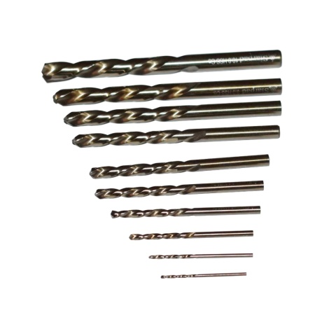 Zestaw wierteł lewoskrętnych do metalu, kobaltowych 1,5-10 mm 10 szt HSS+Co