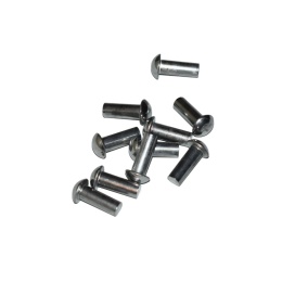 Nit aluminiowy z łbem kulistym 2x10 mm. DIN 660 - 10 szt do warsztatu, domu