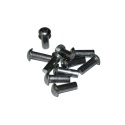 Nit aluminiowy z łbem kulistym 2x4 mm. DIN 660 - 10 szt. trwałe mocowanie